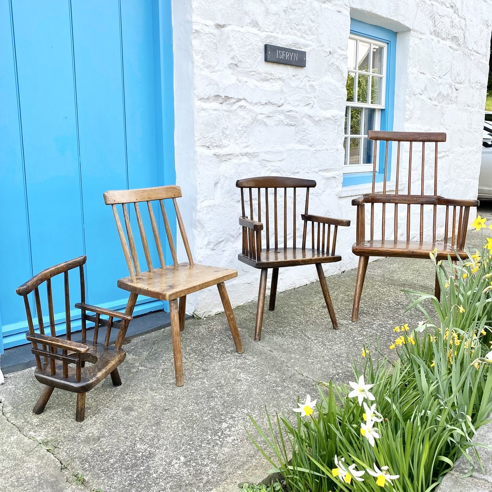 Spectacular 18thC Welsh Stick Chair Antiques Atlas