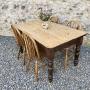 Stunning Farmhouse Kitchen Dining Table Seats Six