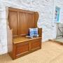 Welsh Fruitwood Cottage Settle c1800