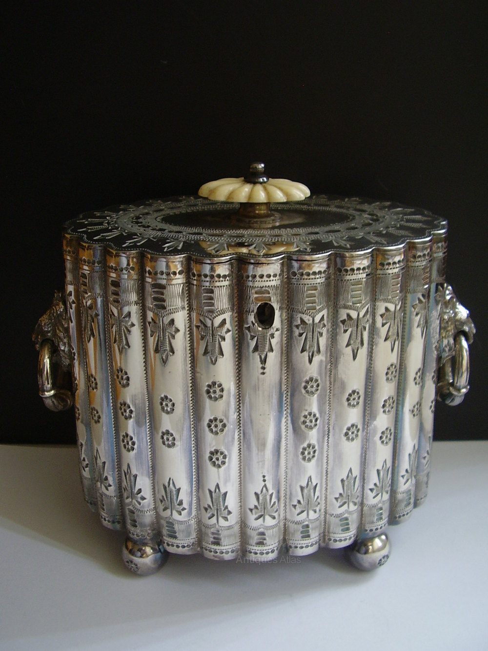 Antiques Atlas 19th Century English Silver Plated Tea Caddy