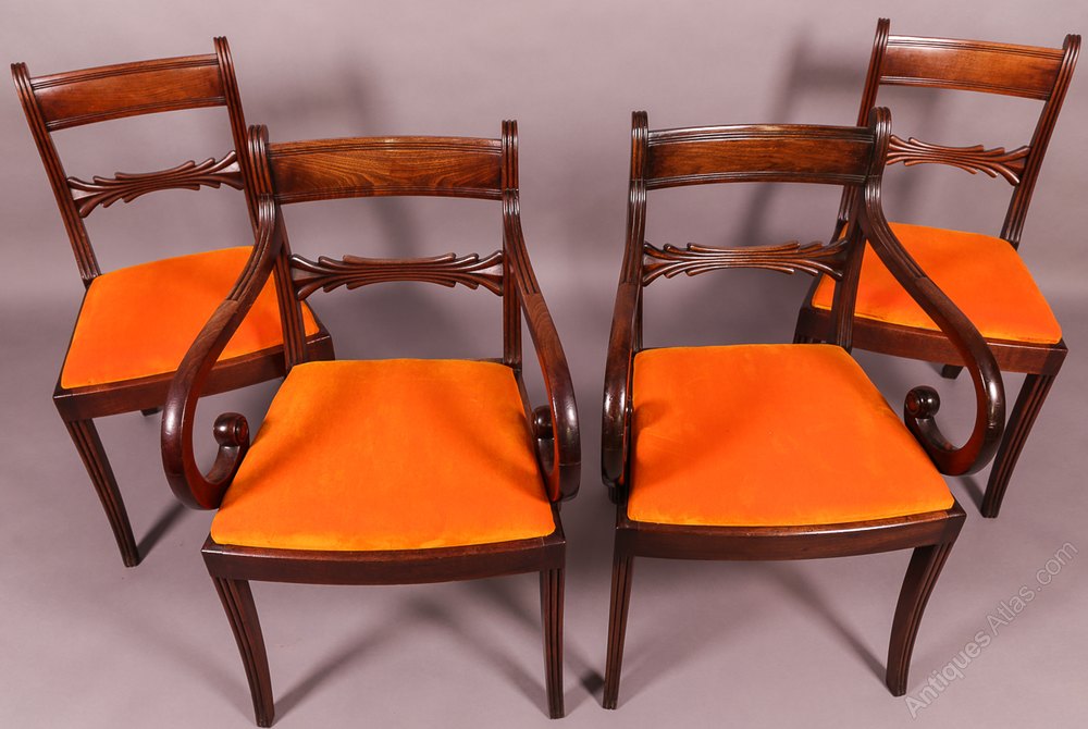 Good Set Of 8 Mahogany Dining Chairs Antiques Atlas
