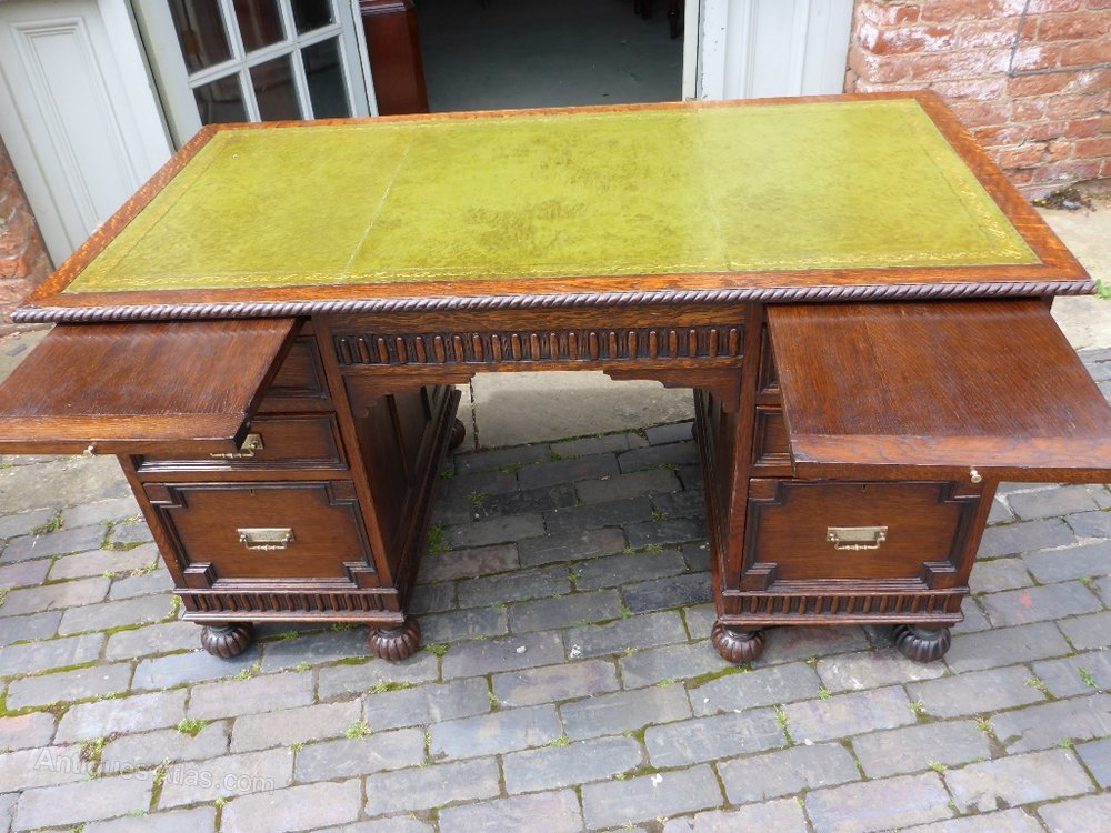 Quality Writing Desk In Oak as437a666 Antiques Atlas