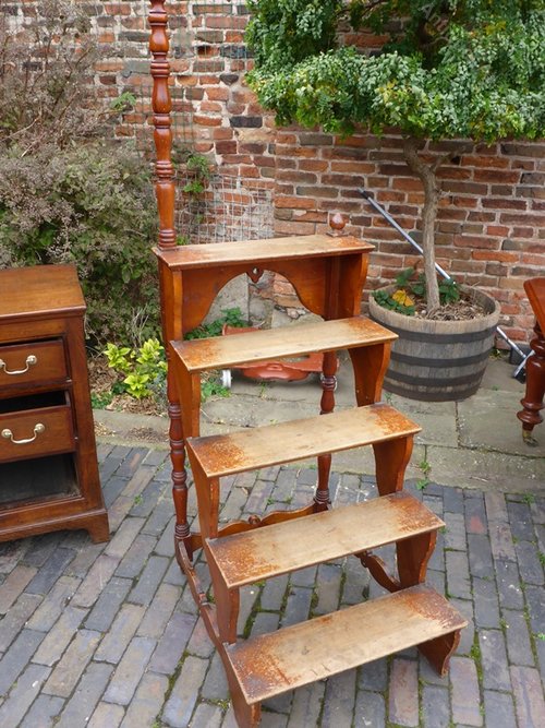 Rare Victorian Library Steps Antiques Atlas