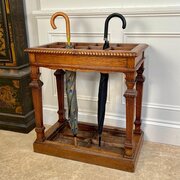 19th C Country House Oak Umbrella Stand