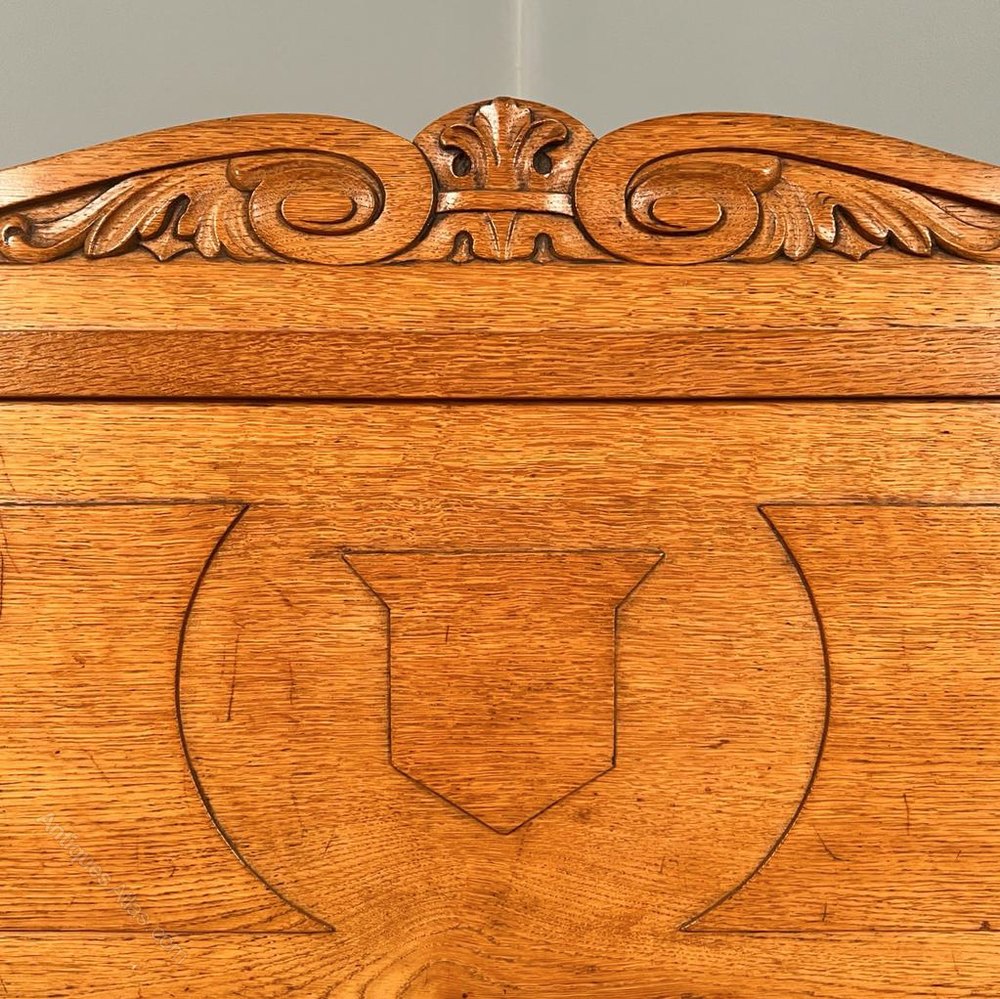 19th C English Oak Hall Bench Antiques Atlas