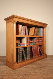 19th C Oak Dwarf Bookcase