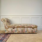 19th C Reversible Box Ottoman Daybed