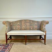 Beautiful George II Style Small Camel Back Sofa