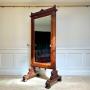 Early 19th C Country House Cheval Dressing Mirror
