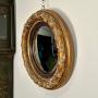 Giltwood round mirror