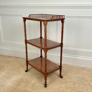 Fine 19th C Diminutive Walnut Etagere
