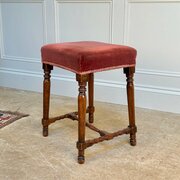 Georgian Mahogany Dressing Table Stool
