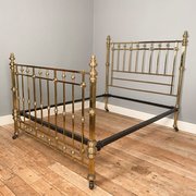King Size Hoskins And Sewell Lacquered Brass Bed