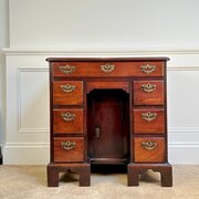 Mid 18th C Mahogany Kneehole Desk