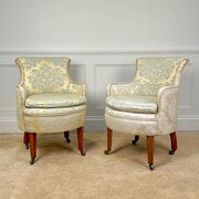 Pair Of 19th C Armchairs By Harrods, London
