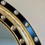 Regency Irish Oval mirror  Giltwood and ebonised mirror
