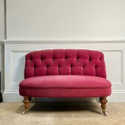 Small 19th C Walnut Banquette Sofa