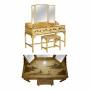 1920s Chinese Chinoiserie Dressing Table & Stool