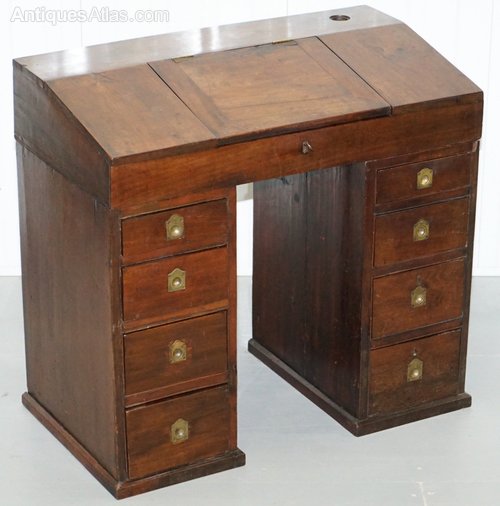 Antique Victorian Apprentice Workers Desk Flap Top Antiques Atlas