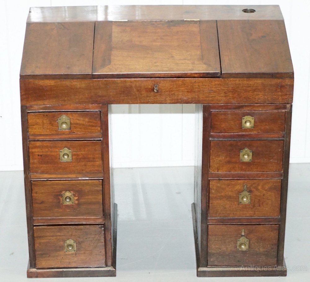 Antique Victorian Apprentice Workers Desk Flap Top Antiques Atlas