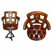 C.1850 Restored Chesterfield Captains Armchair