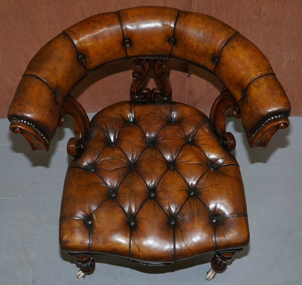 Circa 1830 Restored Chesterfield Captains Chair Antiques Circa 1830 Restored Chesterfield Captains Chair Antiques