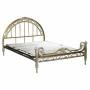 Circa 1900 French Ornate Brass Double Bedframe