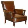 Circa 1920s Restored Art Deco Club Armchair