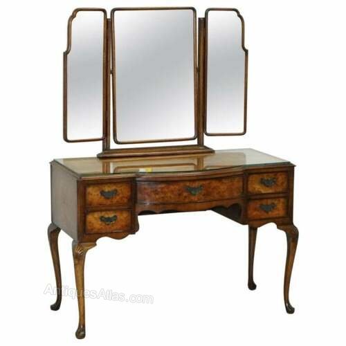 Circa 1930’s Dressing Table Trifold Mirror & Stool Antiques Atlas