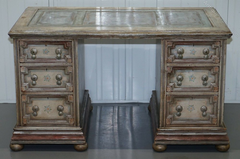 Hand Painted Desk By Ambrose Thomas Marquis D'oisy Antiques Atlas