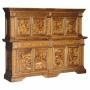 Italian Burr & Pippy Oak Housekeepers Cupboard