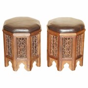 Pair Victorian Aesthetic Movement Moorish Stools