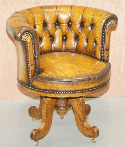 Restored Circa 1860 Chesterfield Captains Chair Antiques Atlas