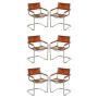 Set Of Six Marcel Breuer Fasem B34 Armchairs