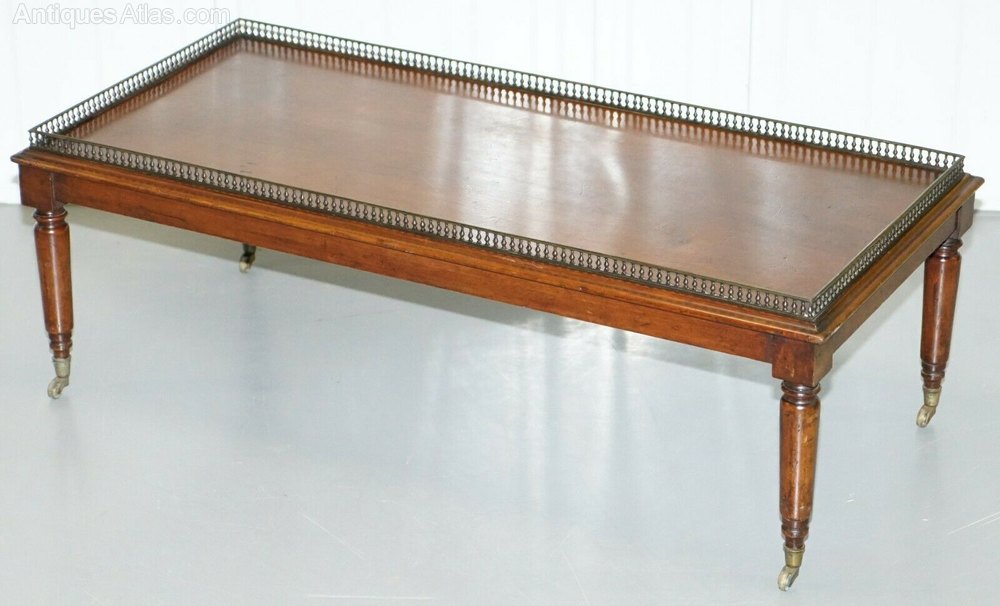 Victorian Coffee Table Brass Gallery After Gilllow Antiques Atlas