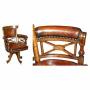 Victorian Cornelius V Smith Captains Armchair