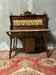 Antique Arts And Crafts Washstand 