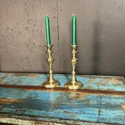 Early 19th Century Brass Candlesticks 
