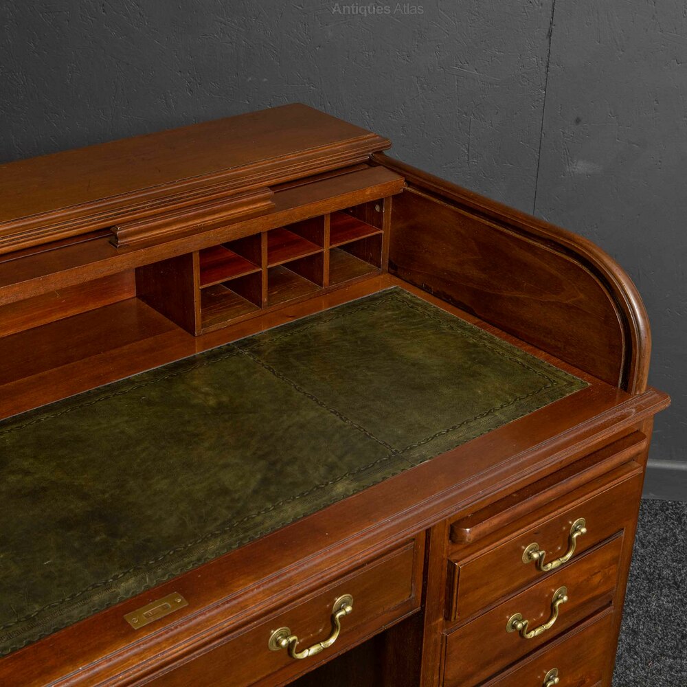 Edwardian Mahogany Roll Top Desk Antiques Atlas
