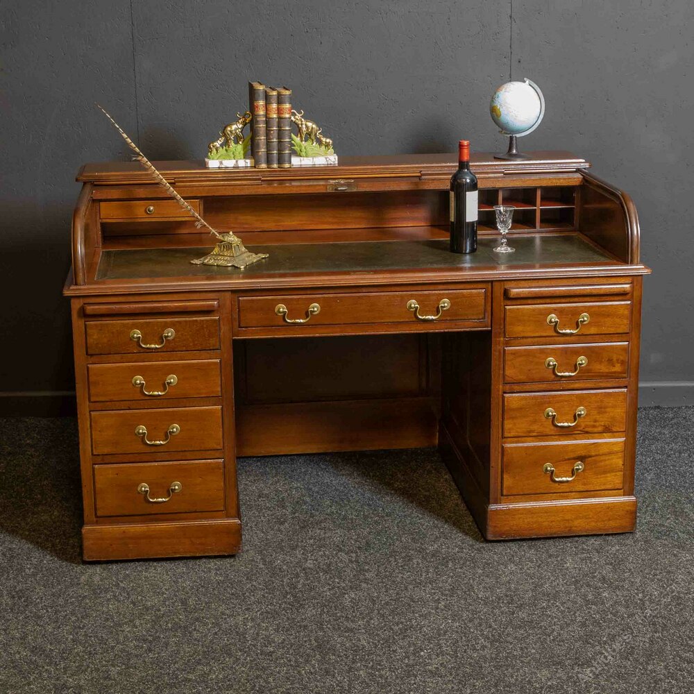 Edwardian Mahogany Roll Top Desk Antiques Atlas