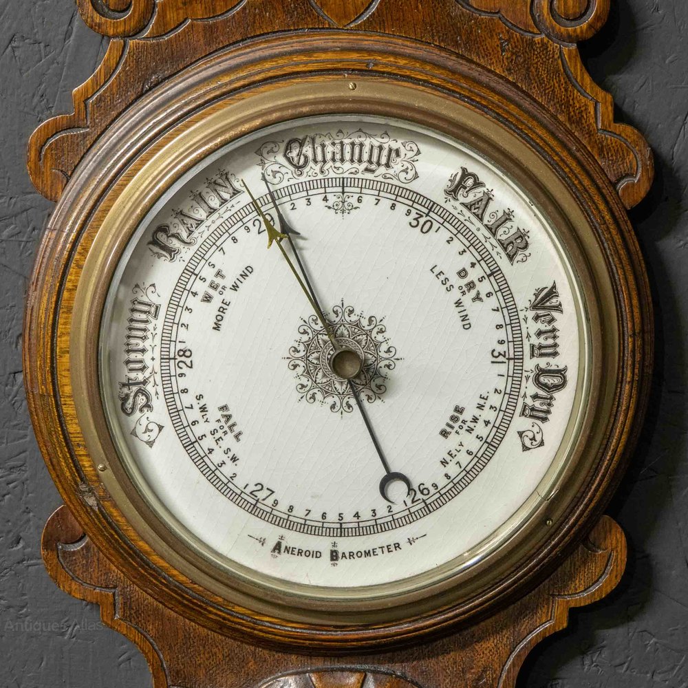 Antiques Atlas Edwardian Oak Barometer