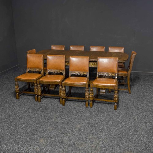 Oak Extending Table And Chairs Dining Set Antiques Atlas