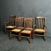 Set Of Jacobean Style Chairs 