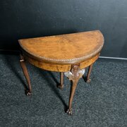 Walnut Card Table 