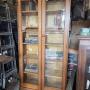 Tall Pine Glazed Bookcase Cupboard
