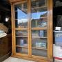 Victorian Oak Glazed Bookcase/ Display 