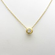 18ct Yellow Gold Natural Diamond Pendant & Chain