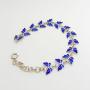 Danish Silver & Enamel Butterfly Bracelet