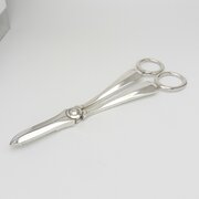 Pair Of Elegant Silver Grape Scissors