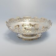 Pierced Silver Bowl Hallmarked Birmingham 1971